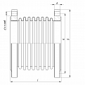 Компенсатор сильфонный КСО 700-25-210 L 710 мм